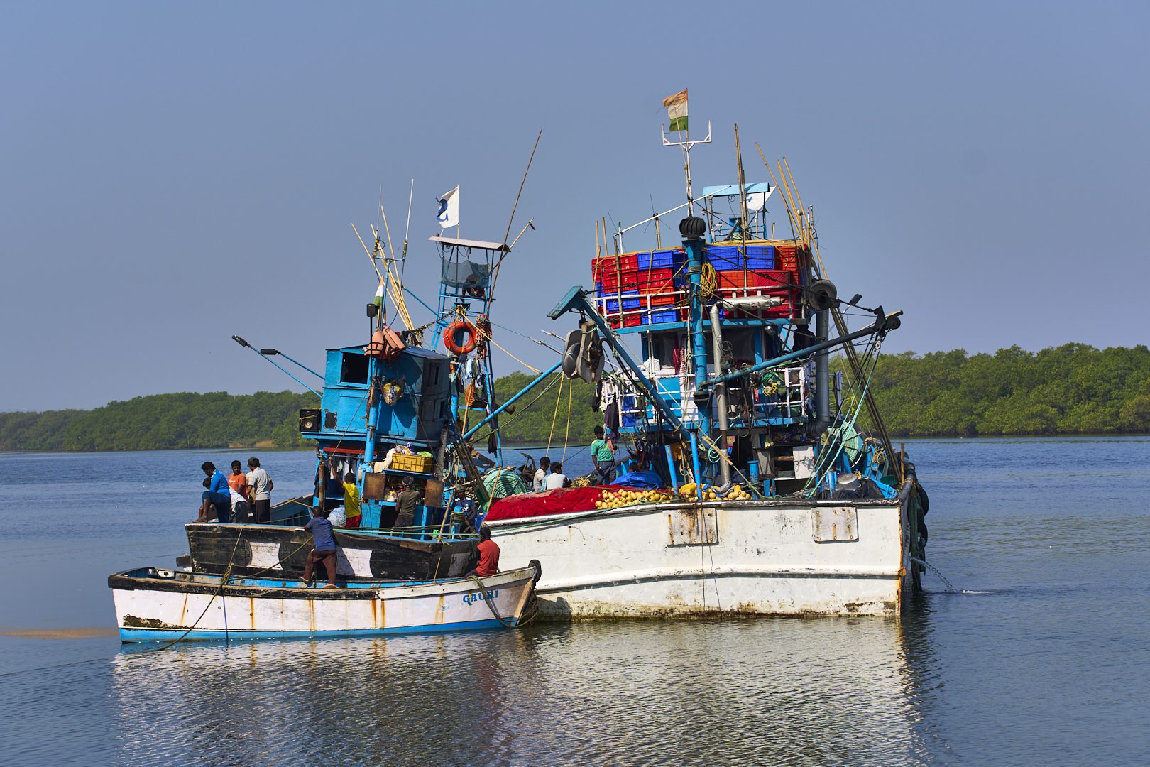 2 Fiskerbåde på vandet i Indien